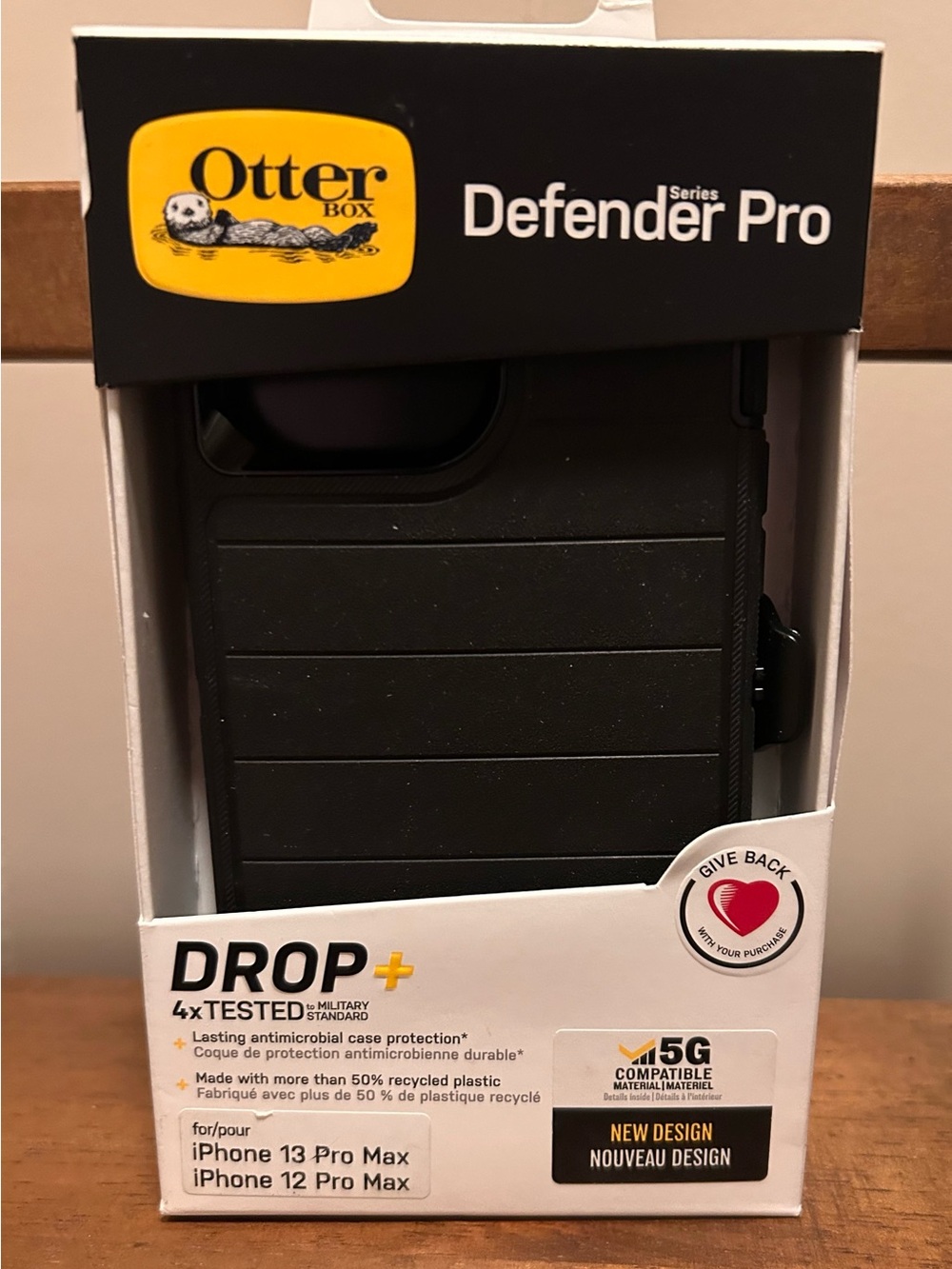 OtterBox Defender Pro Black Protective Case for iPhone 13 Pro Max / 12 Pro Max